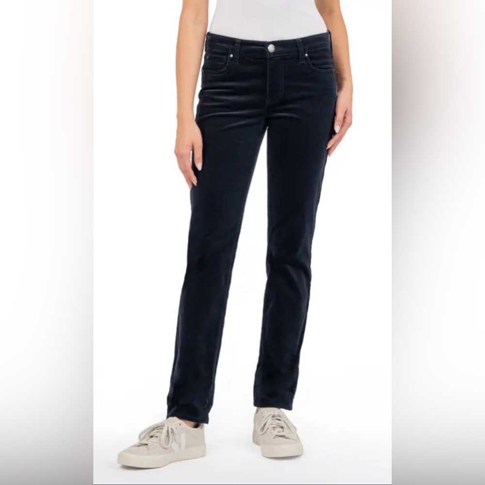 Ralph Lauren Women’s Navy Blue Straight Fit Curdoroy Jeans Size 6 Black Label